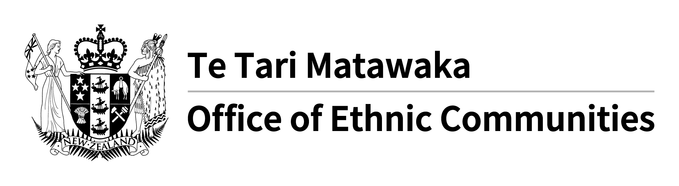 Office of Ethnic Communities Logo Black